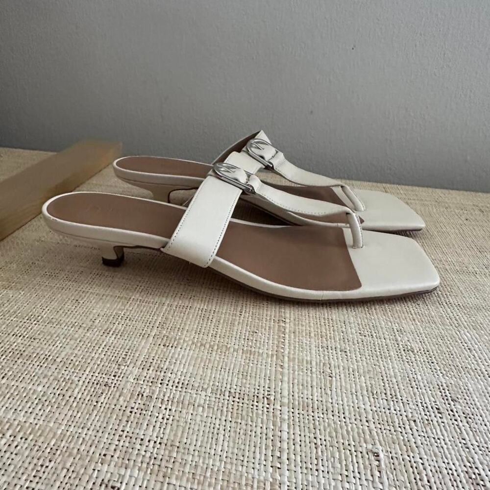 Nordstrom rack white leather sandals